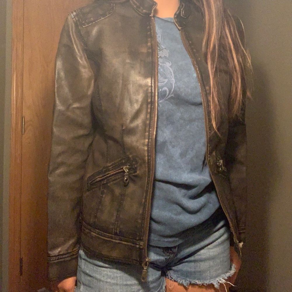 Vanity Dark Brown Leather Jacket